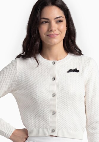 MYMO Knit Cardigan in White