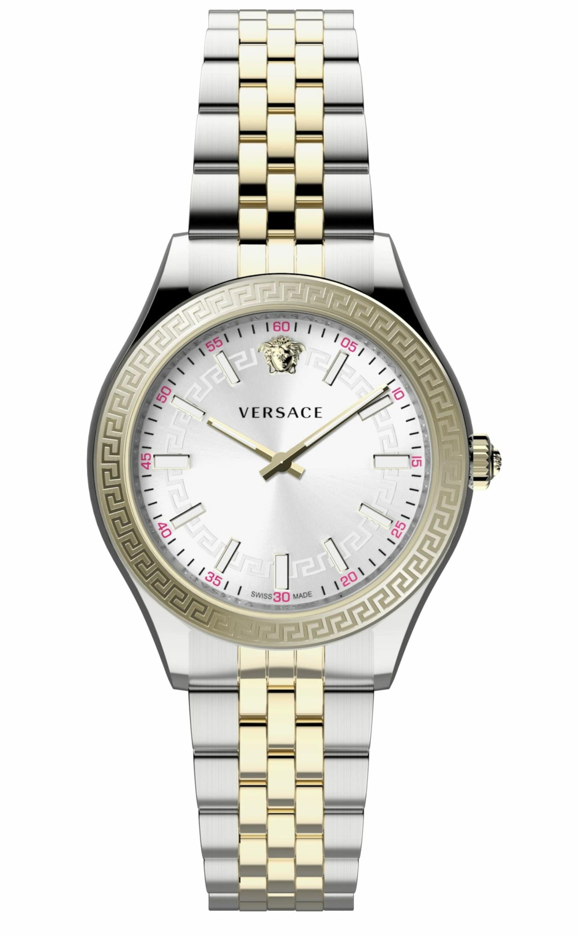VERSACE Analoguhr in Silber: Vorderseite