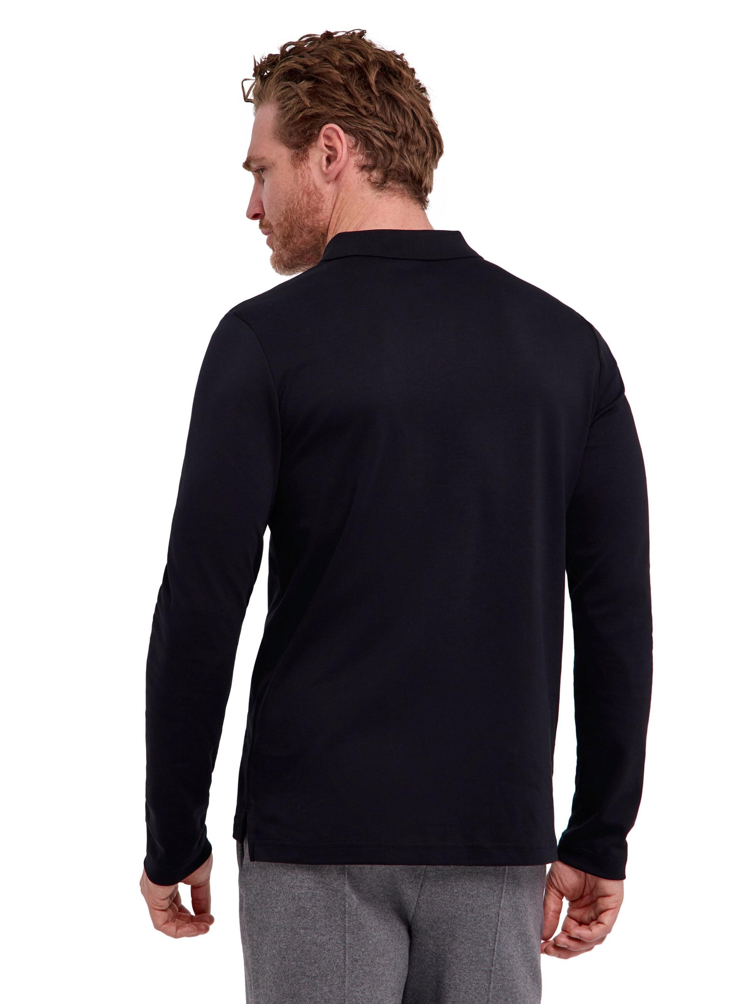 FALKE Shirt 'Essential Cotton' in Black