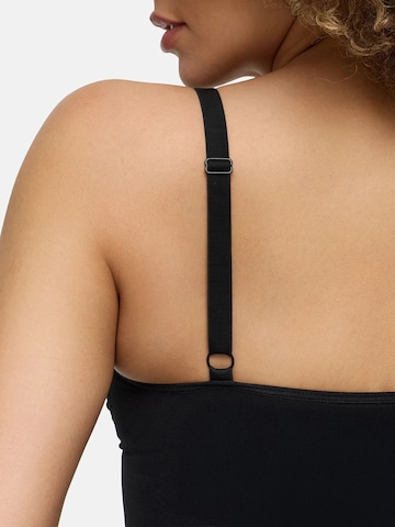 cfab (formerly creamy fabrics) - Vestido 'Shaping Cami Dress' en negro