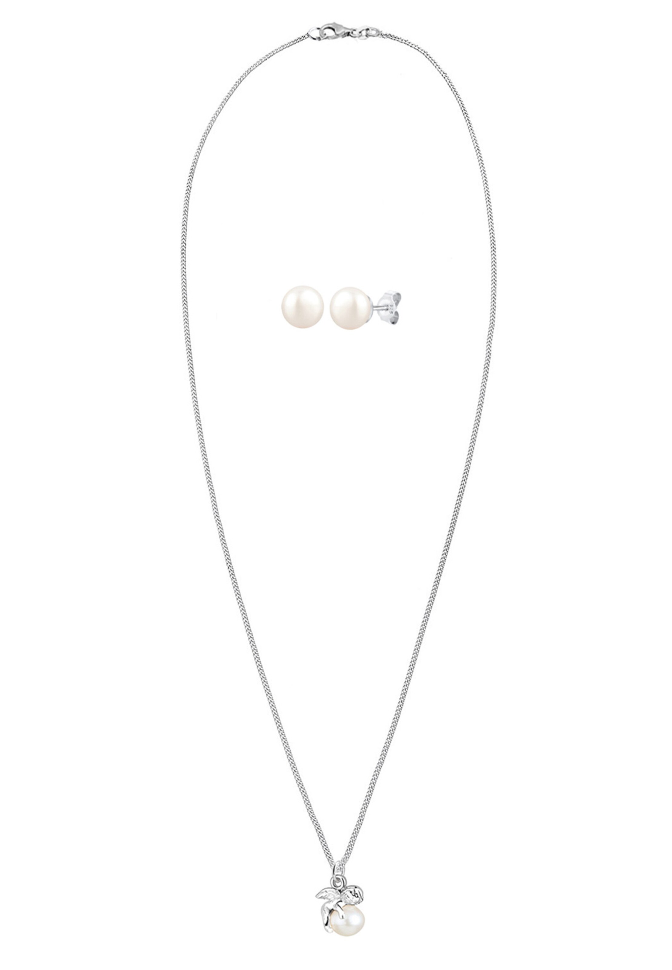 ELLI Sieraden set in Wit: voorkant