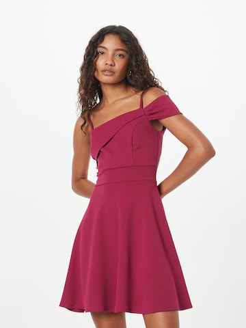 WAL G. Dress 'ROSHNA' in Red: front