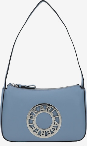 Borsa a spalla di Karl Lagerfeld in blu: frontale