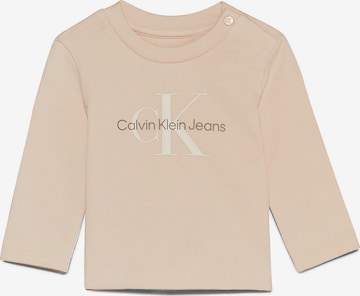 Calvin Klein Jeans Shirt in Beige: voorkant