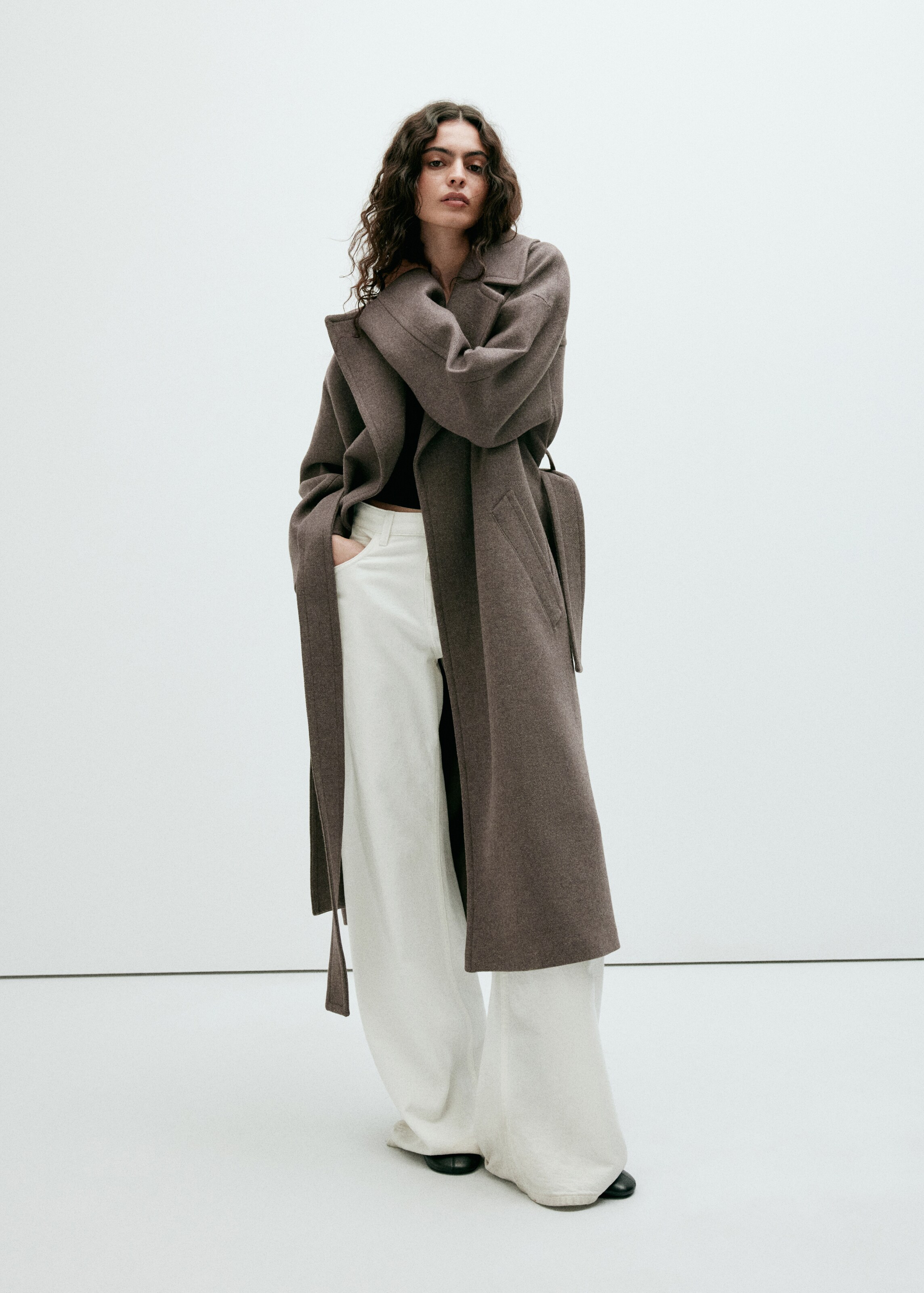 MANGO Between-seasons coat 'TRAVIATA' in Brown