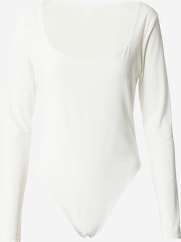 Warehouse T-shirtbody i beige: framsida