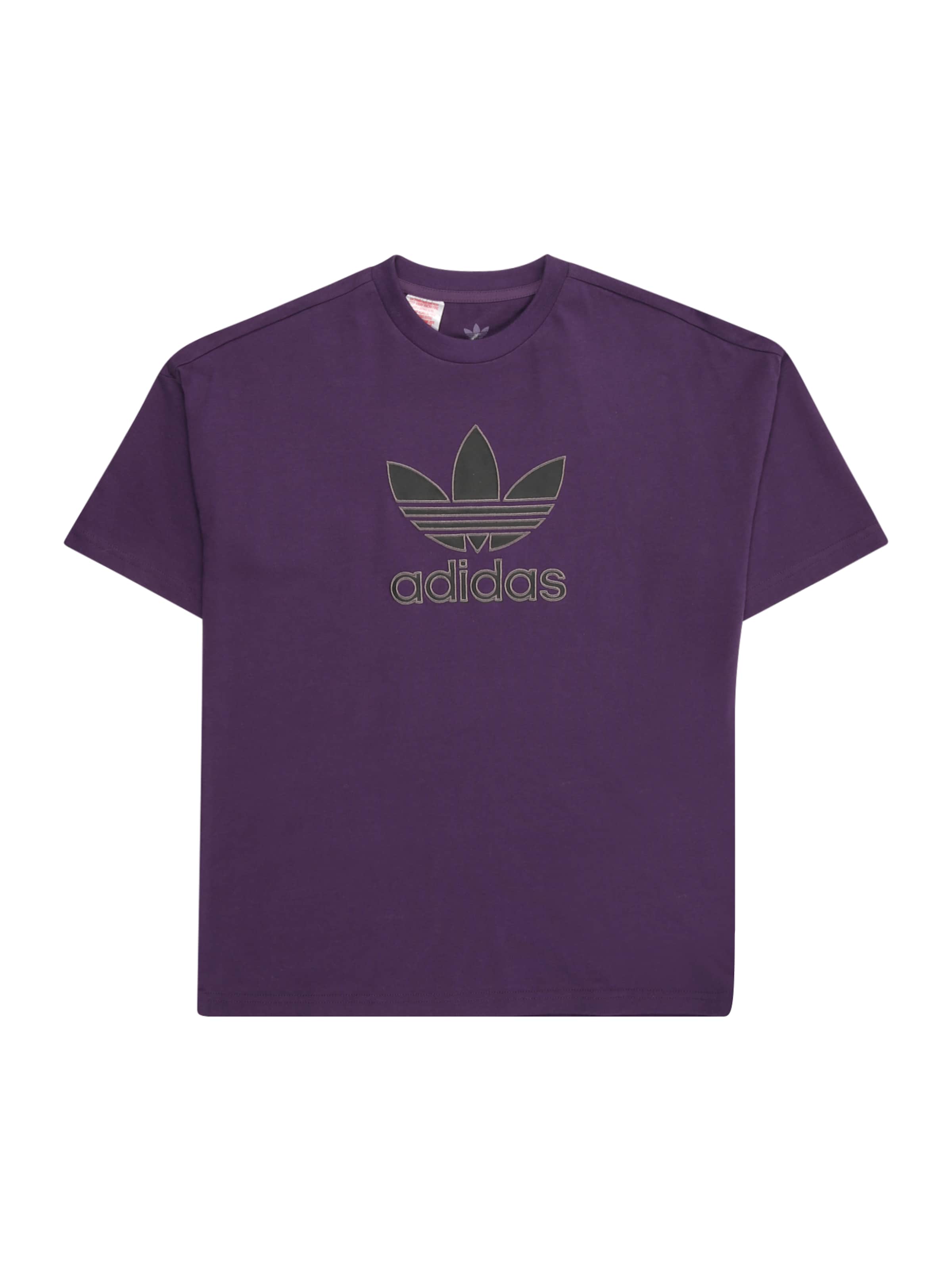 T-Shirt 'Trefoil' ADIDAS ORIGINALS en violet : devant