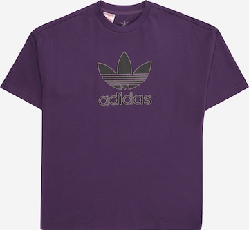 ADIDAS ORIGINALS Shirt 'Trefoil' in Lila: voorkant