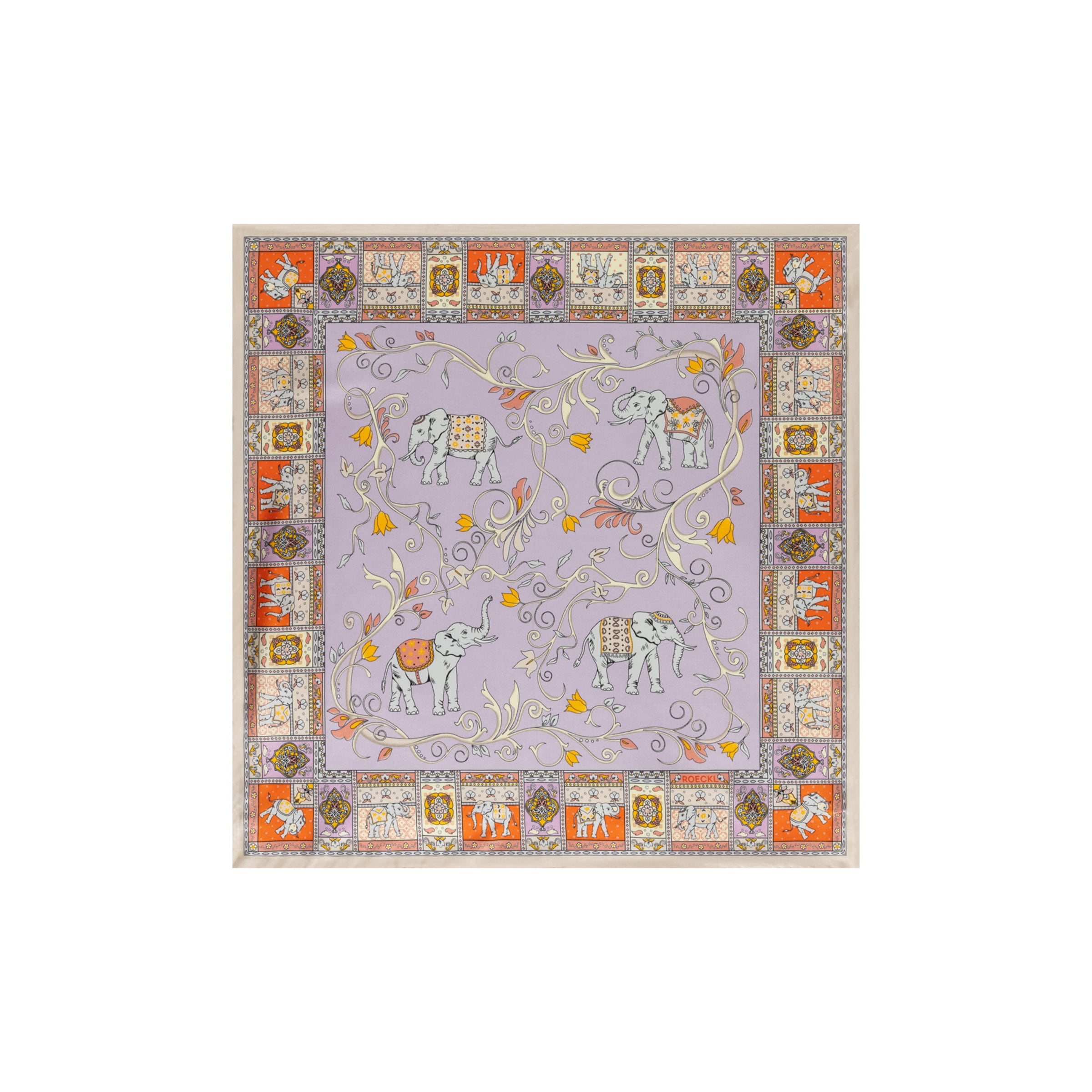 Roeckl Wrap ' LUCKY ELEPHANT ' in Beige: front