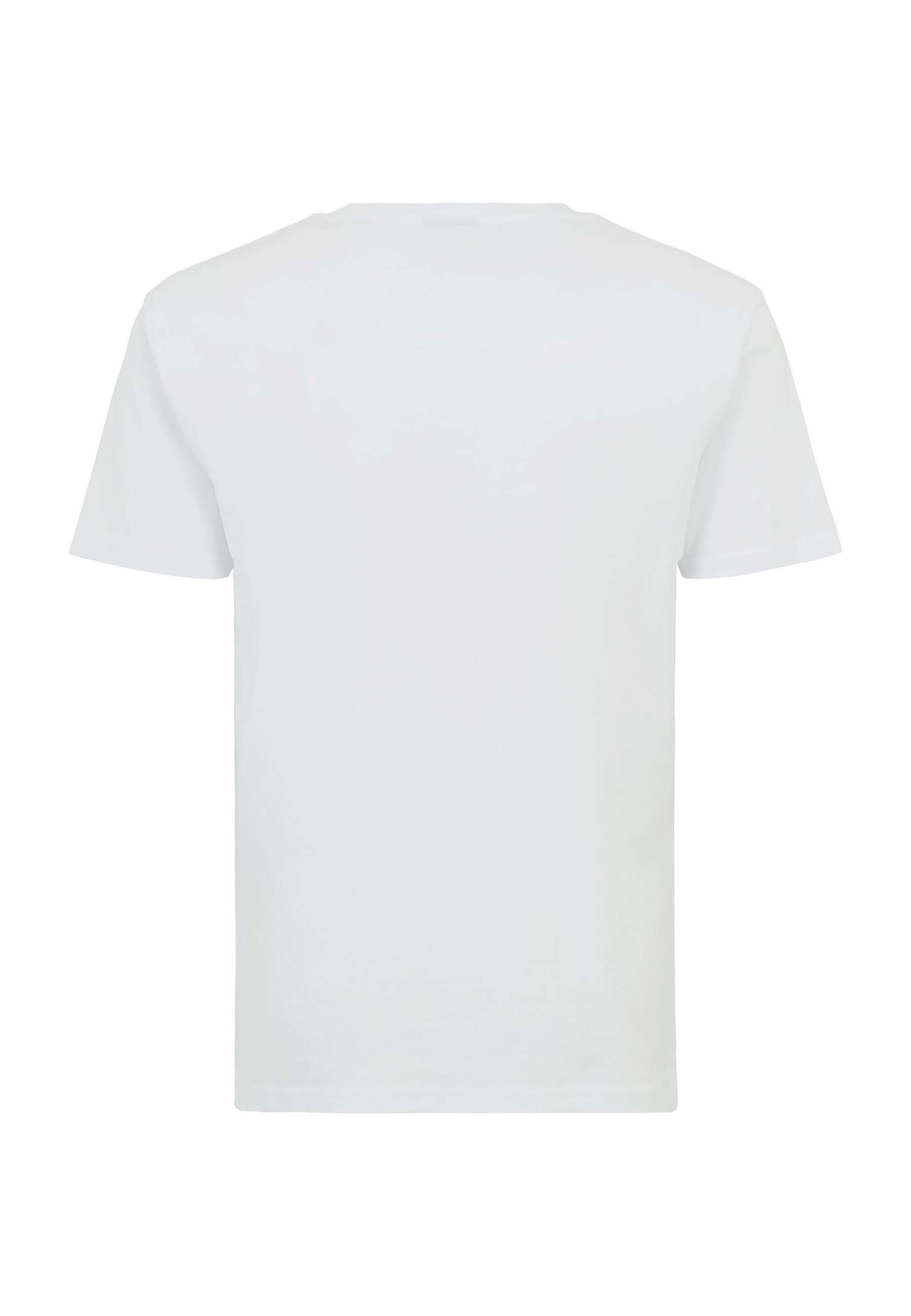 Oldskull T-Shirt 'Xtreme Samurai Skull Logo' in Weiß