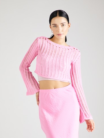 Nasty Gal Sweater in Pink: front