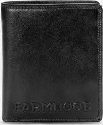 Farmhood Wallet in Black: front