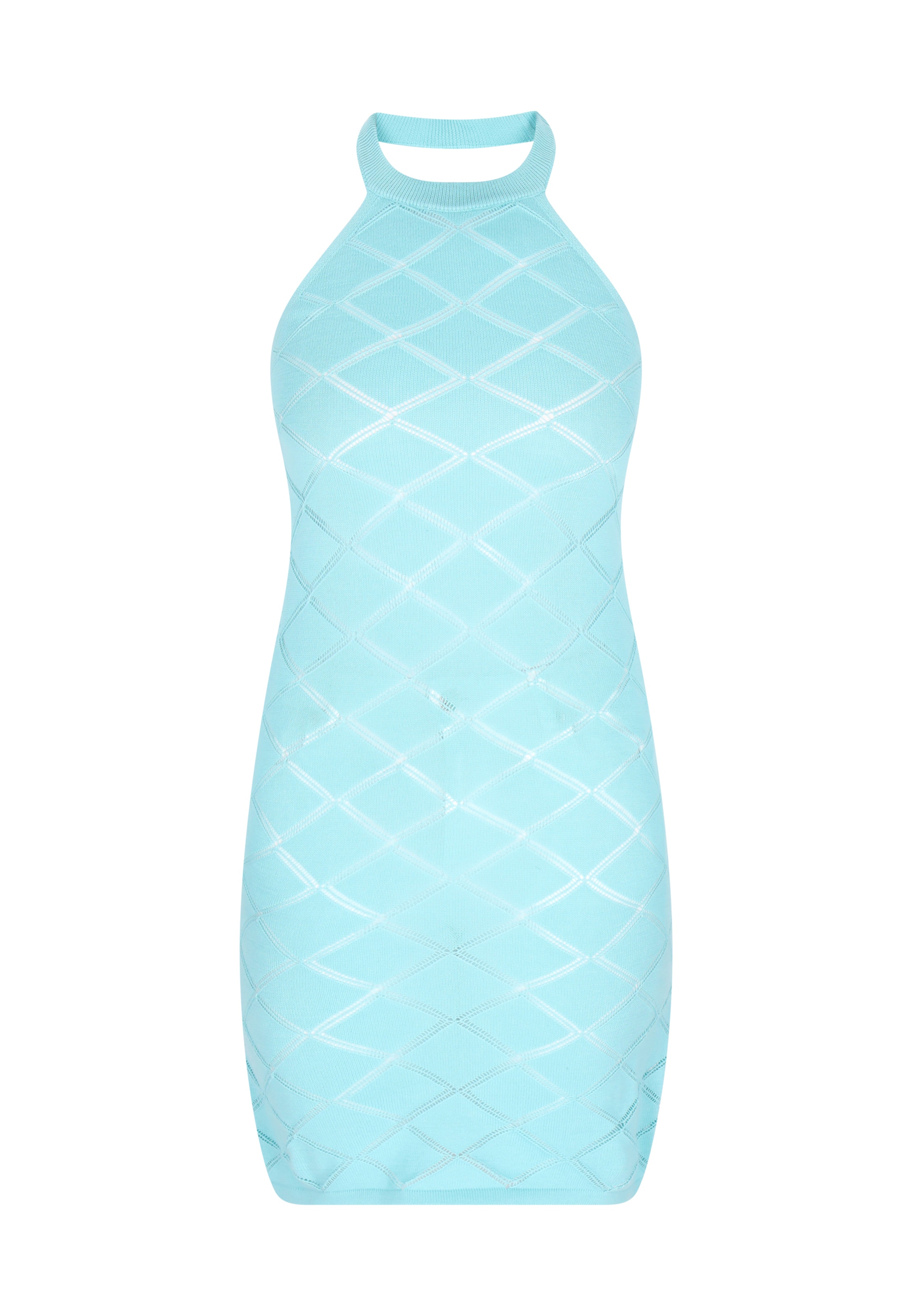 IZIA Stickad klänning 'Spring Summer' i blå: framsida