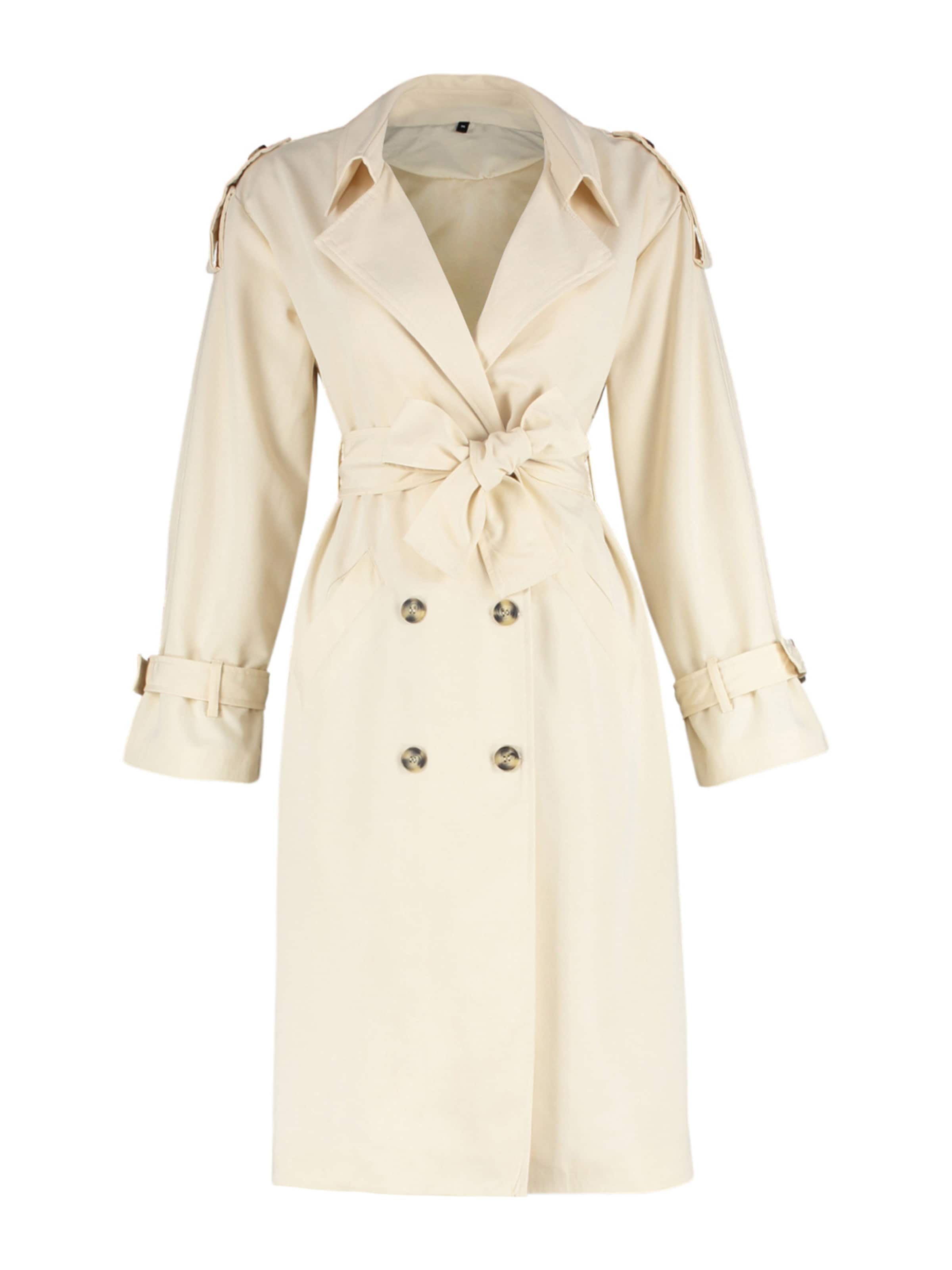 Trendyol - Sobretudo meia-estação em cinzento: frente