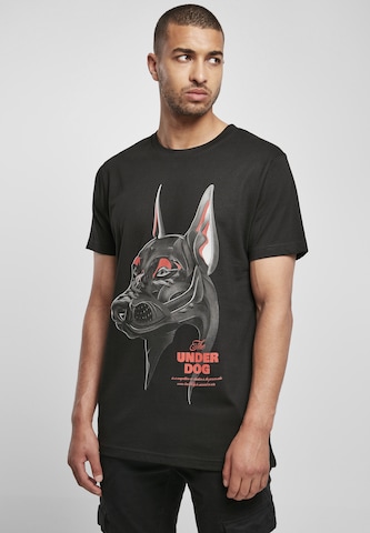 Mister Tee T-Shirt 'Air Dog' in Schwarz: Vorderseite