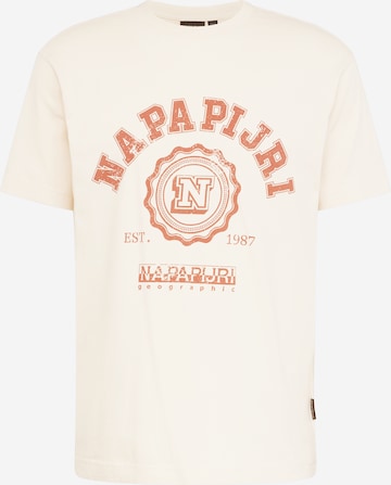 NAPAPIJRI Shirt 'QUITO' in Wit: voorkant