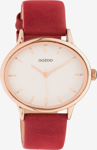 OOZOO Analog Watch in Red: front