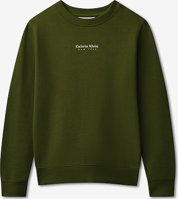 Calvin Klein Jeans Sweatshirt in Grün: Vorderseite
