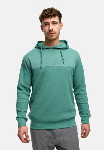 INDICODE JEANS Sweatshirt 'Tommaso' in Groen: voorkant