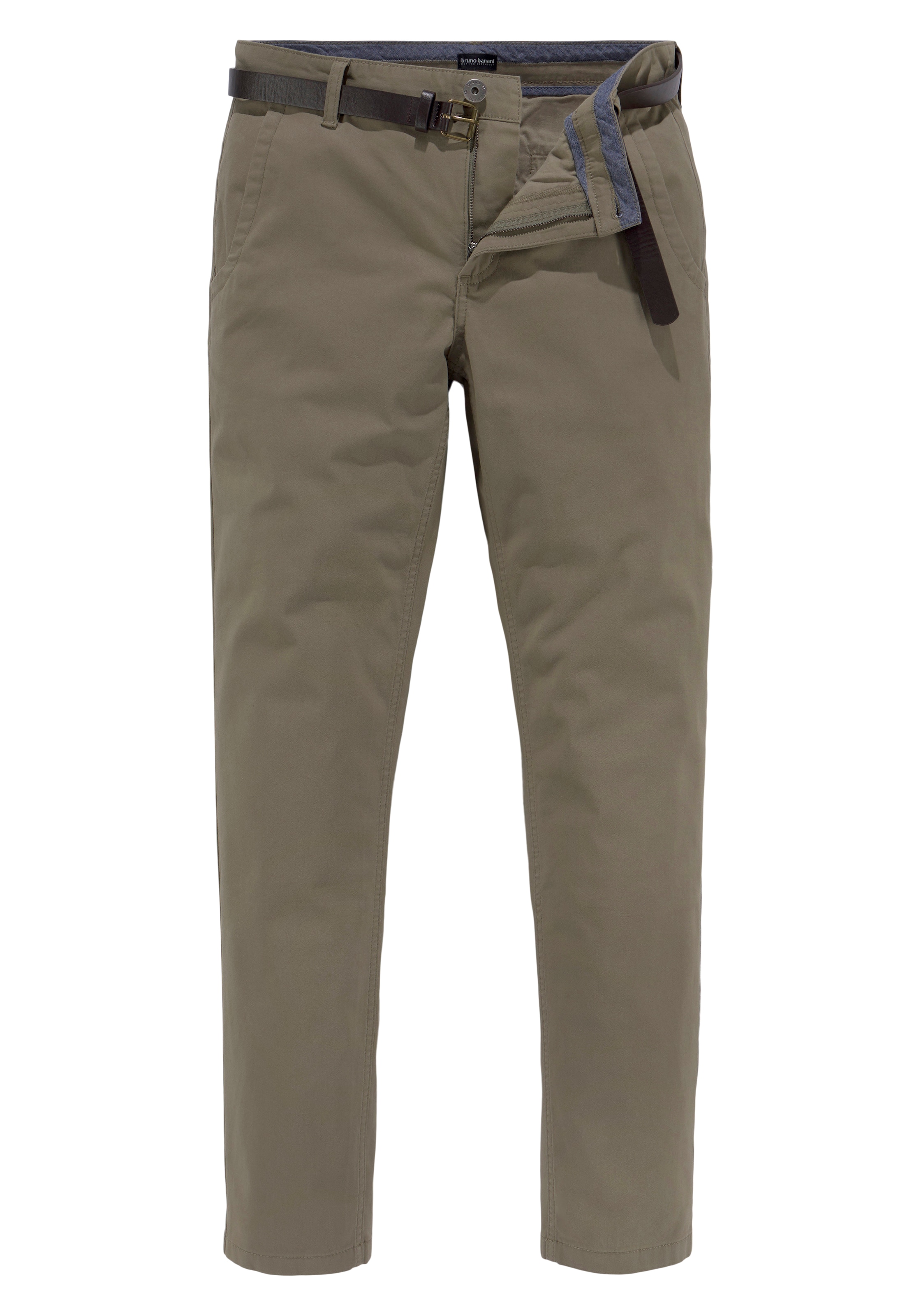 Bruno Banani Regular Chinohose in Grün: Vorderseite