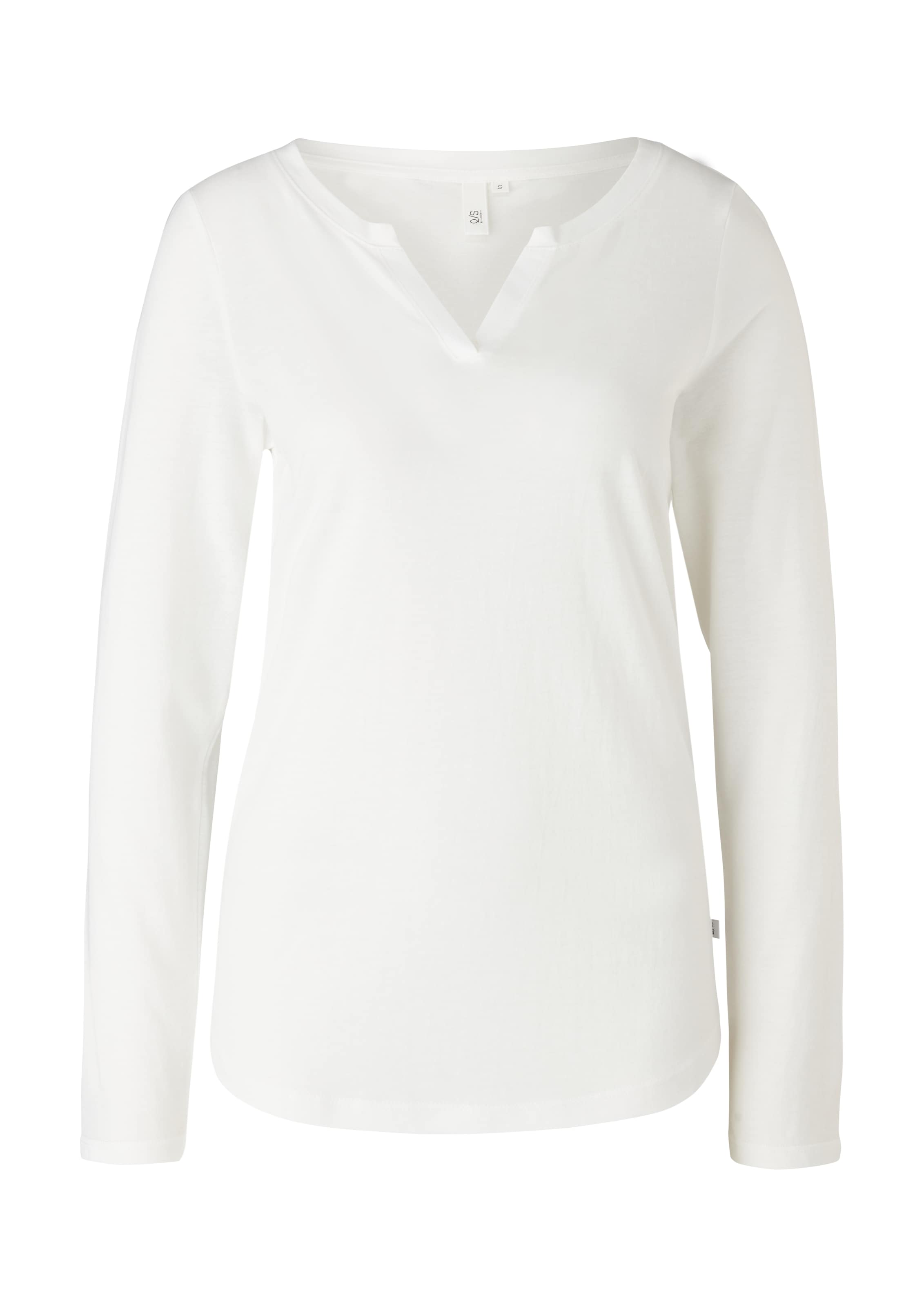 T-shirt QS en beige : devant