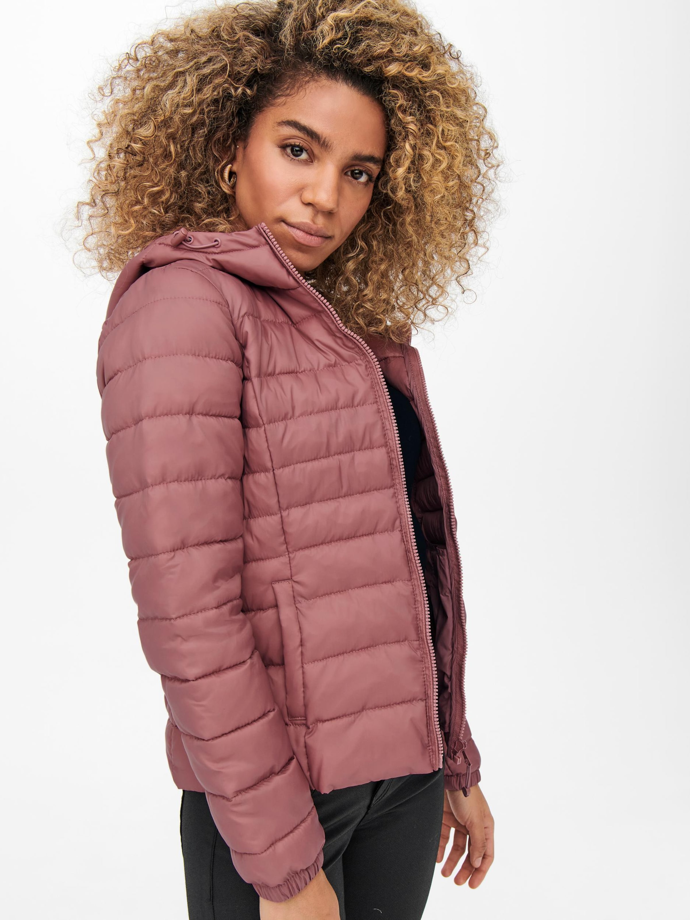 Only pink puffer jacket sales