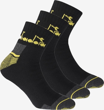 Diadora Socks in Black: front