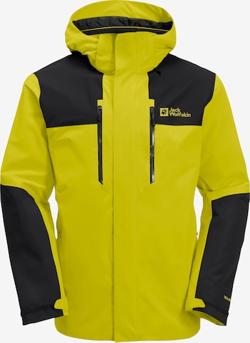 JACK WOLFSKIN Outdoorjas 'Jasper' in Geel: voorkant