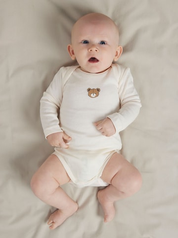 NAME IT - Pijama entero/body en beige: frente