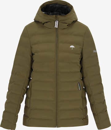 Geacă de iarnă de la Schmuddelwedda pe verde: față