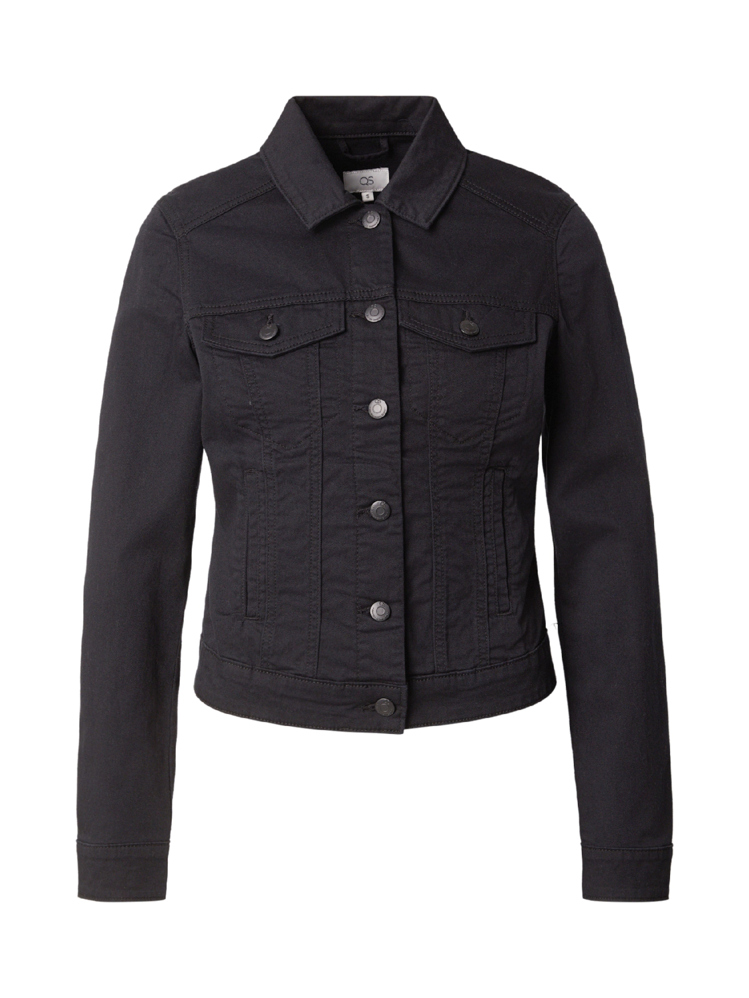 QS Přechodná bunda – černá: přední strana