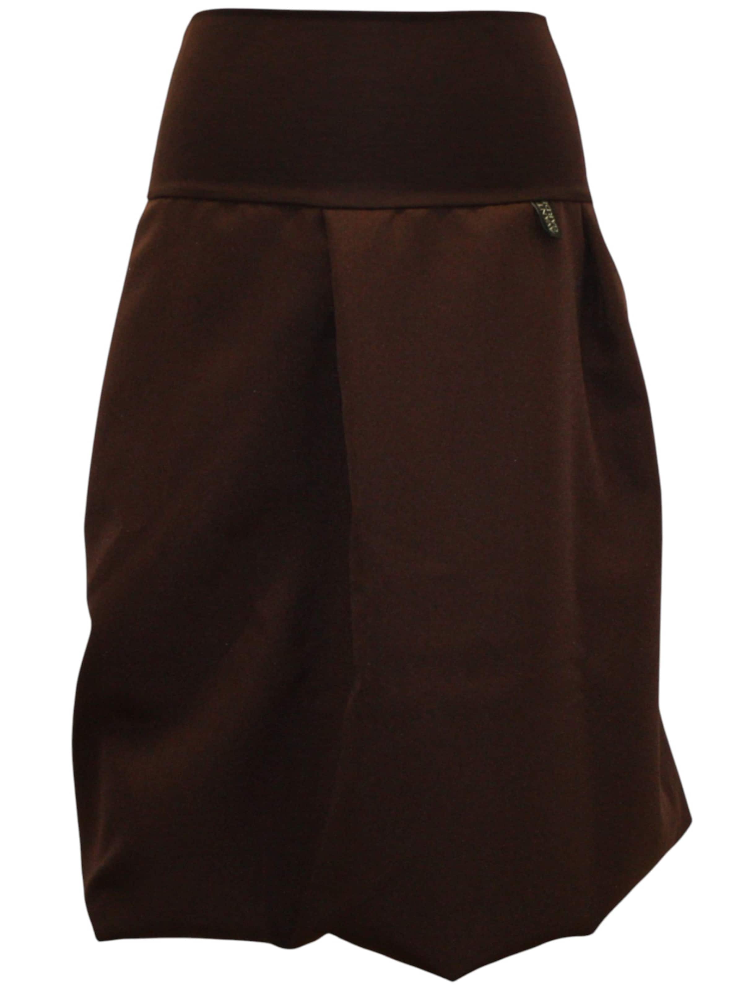 dunkle design Rock 'Long Ballonskirt'‌‌ in Braun: Vorderseite
