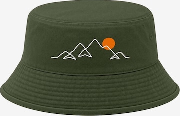 Neverless Hat 'Berg Linie' in Green: front
