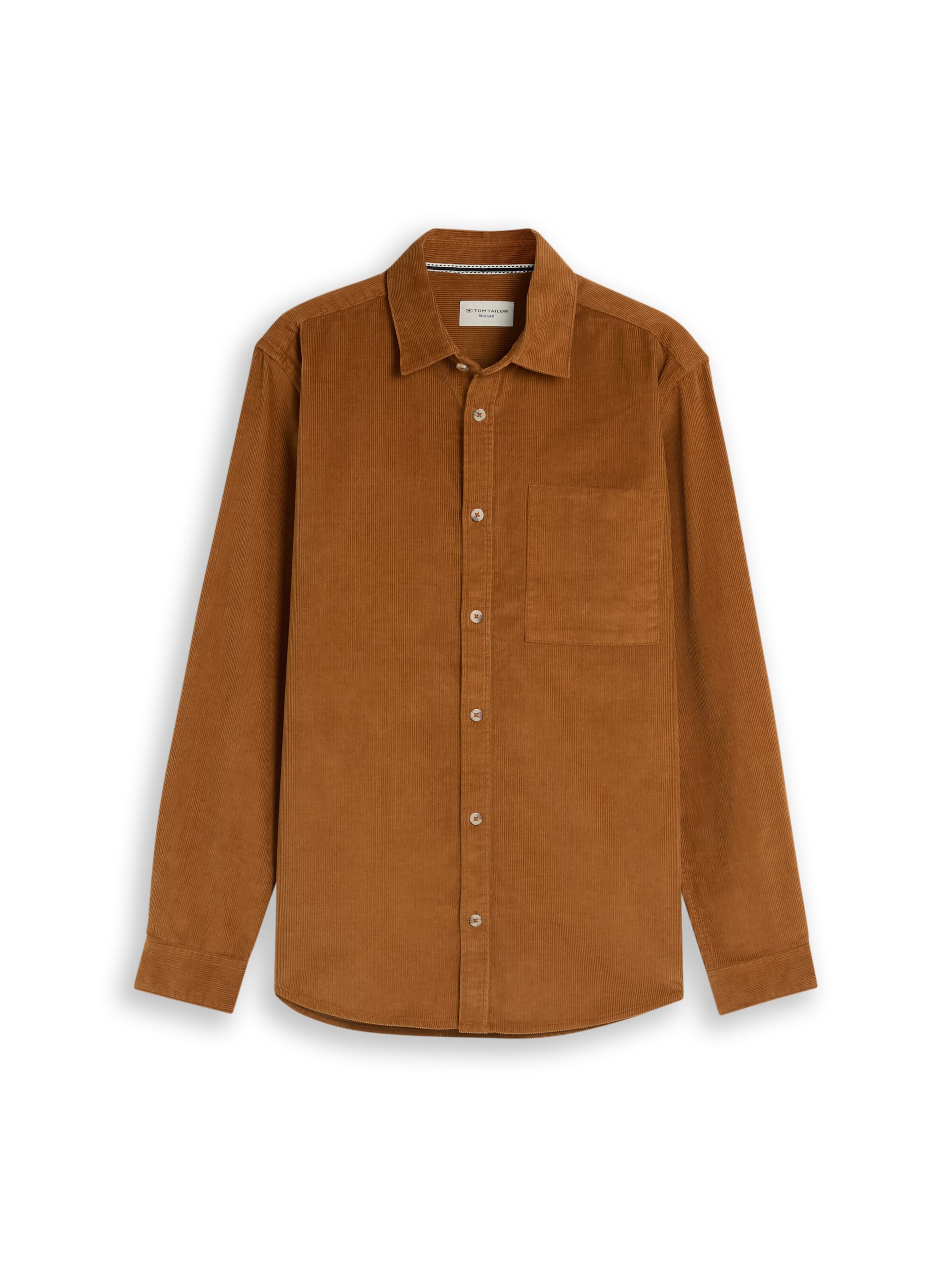 TOM TAILOR Overhemd in Bruin: voorkant