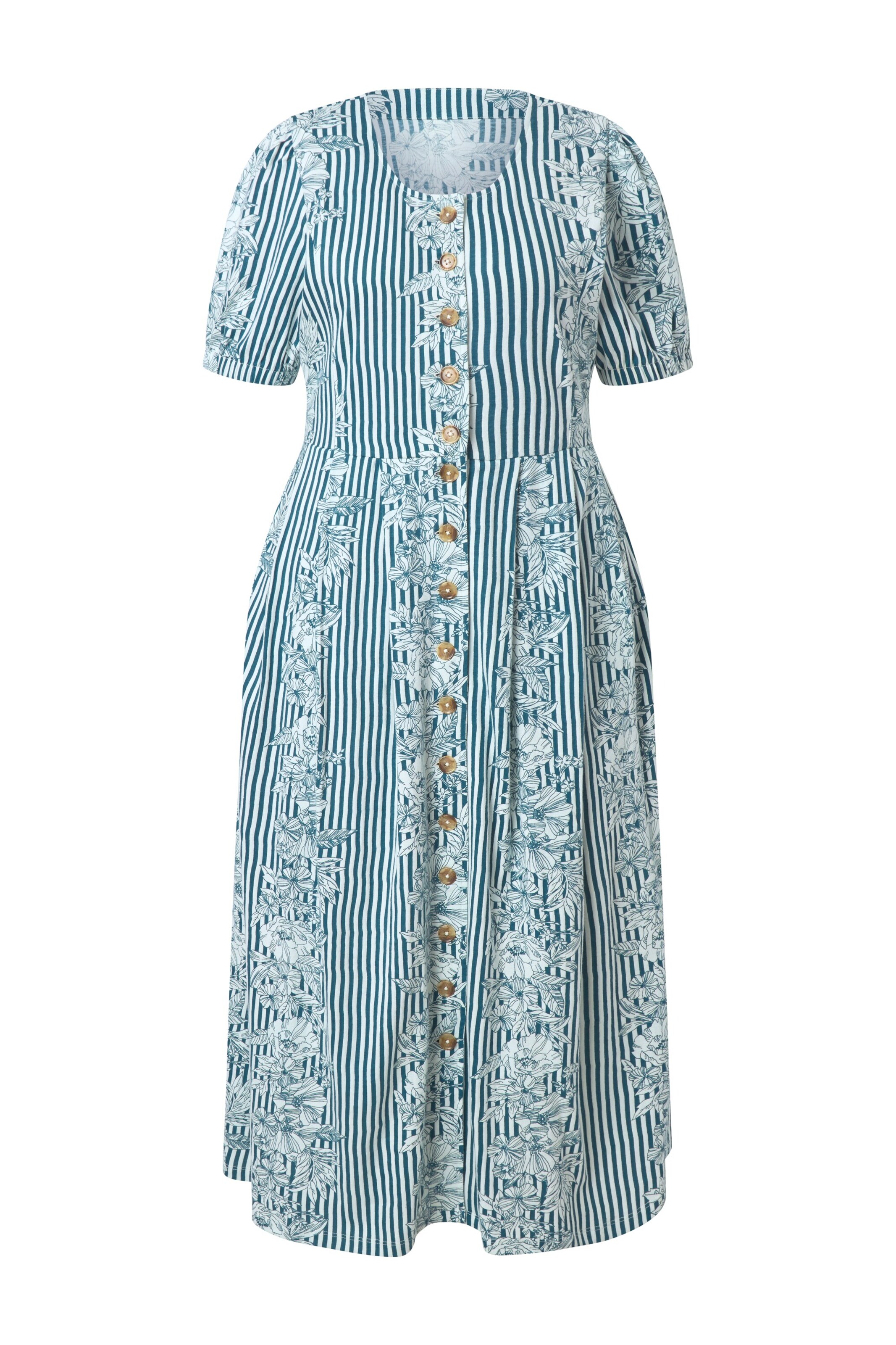 Ulla Popken Dress in Blue: front