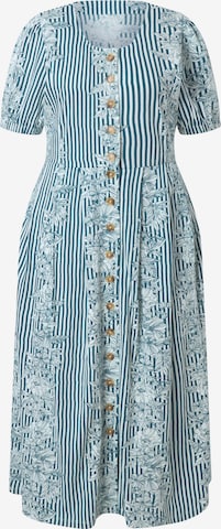 Ulla Popken Dress in Blue: front