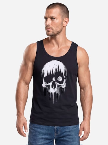 Neverless Shirt 'Skull Hiking' in Black: front