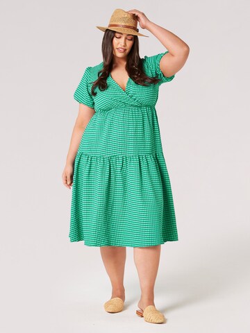 Apricot Dress in Green: front