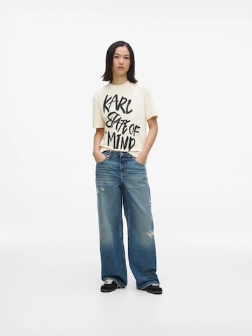 Tricou de la KARL LAGERFELD JEANS pe bej