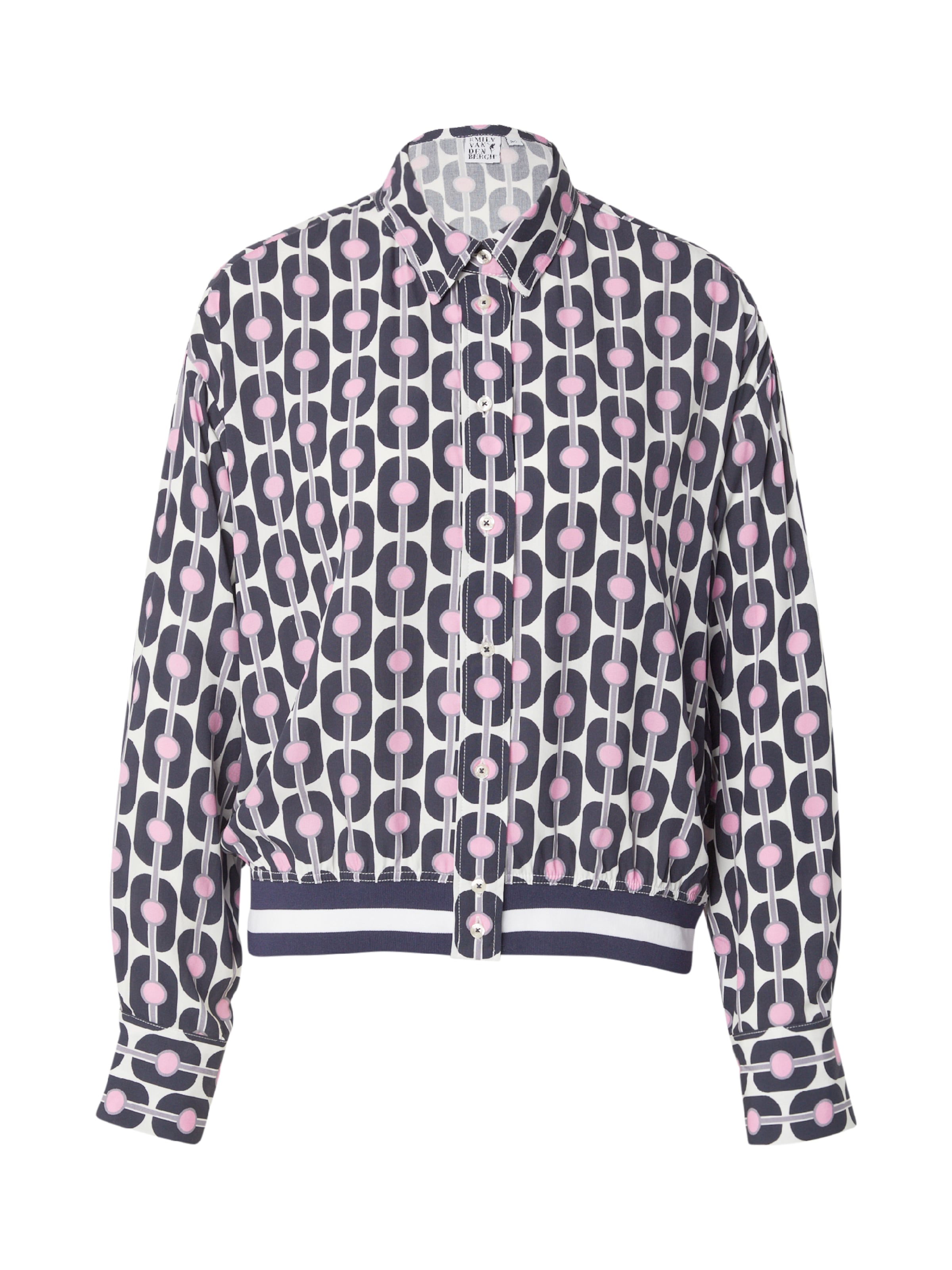 Emily Van Den Bergh Pluus, värv sinine: eest vaates