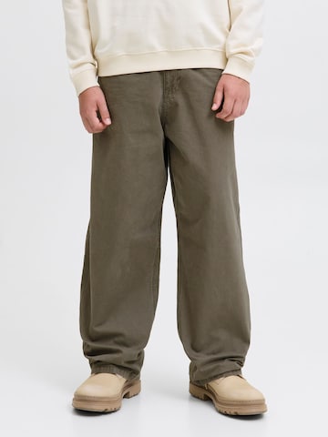 Baggy Pantalon Jack & Jones Junior en vert : devant