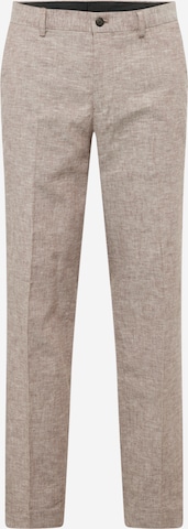 Coupe slim Pantalon à plis 'RIVIERA' JACK & JONES en marron : devant