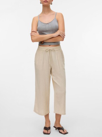 VERO MODA Wide leg Broek 'VMThea' in Grijs