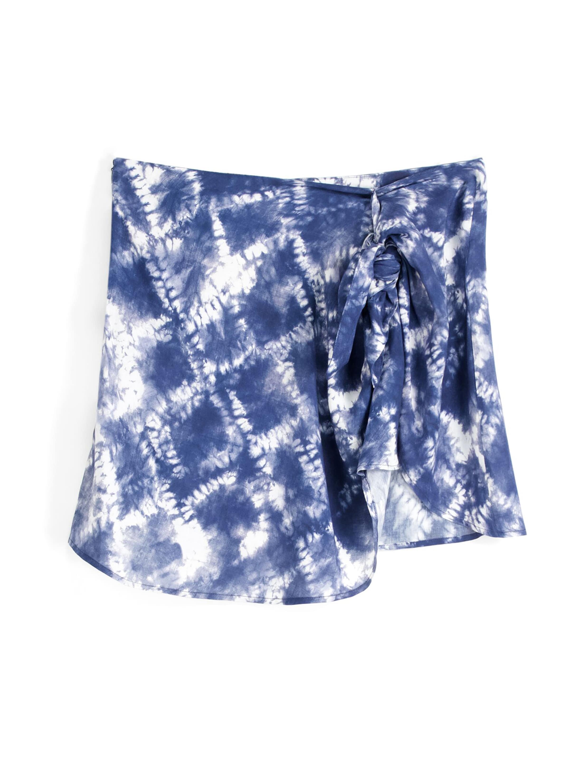 Bershka Пола в синьо: отпред