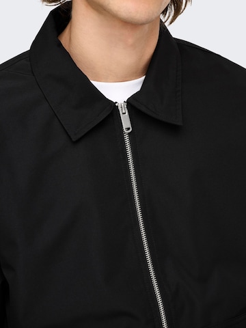 Veste mi-saison Only & Sons en noir