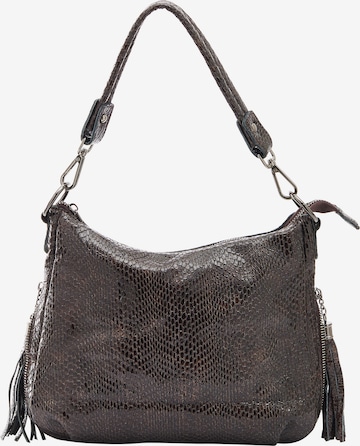 faina Чанта за през рамо в кафяво: отпред