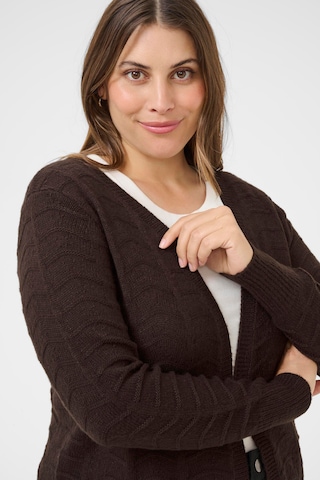 Cardigan 'KCemana' KAFFE CURVE en marron