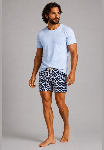 Gassa d'Amante Badeshorts & T-Shirt 'Vieste' in Blau