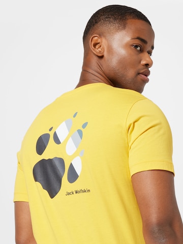 JACK WOLFSKIN T-Shirt in Gelb