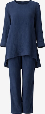 Tenue d'intérieur 'Ayda Modest' WENOR en bleu : devant